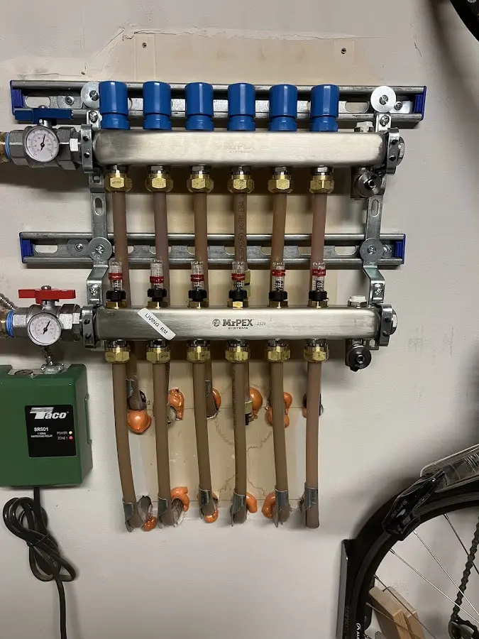 Plumber performing Gas Leak Detection at a residential property in North Hudson